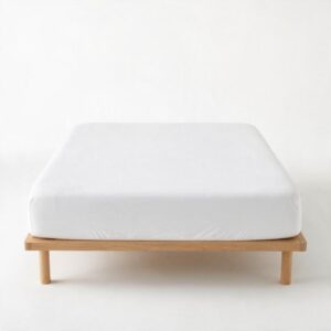 100% Cotton Fitted Bed Sheet - White